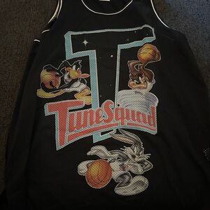 Tune Squad Black Basketball Jersey